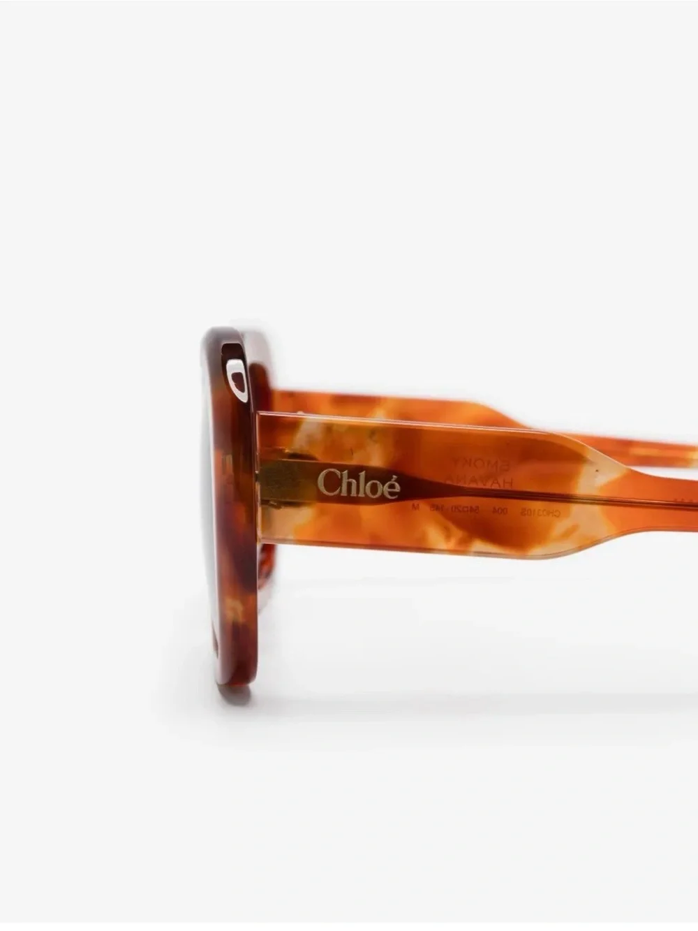 NWT Chloe Round Acetate Sunglasses in Smokey Havana